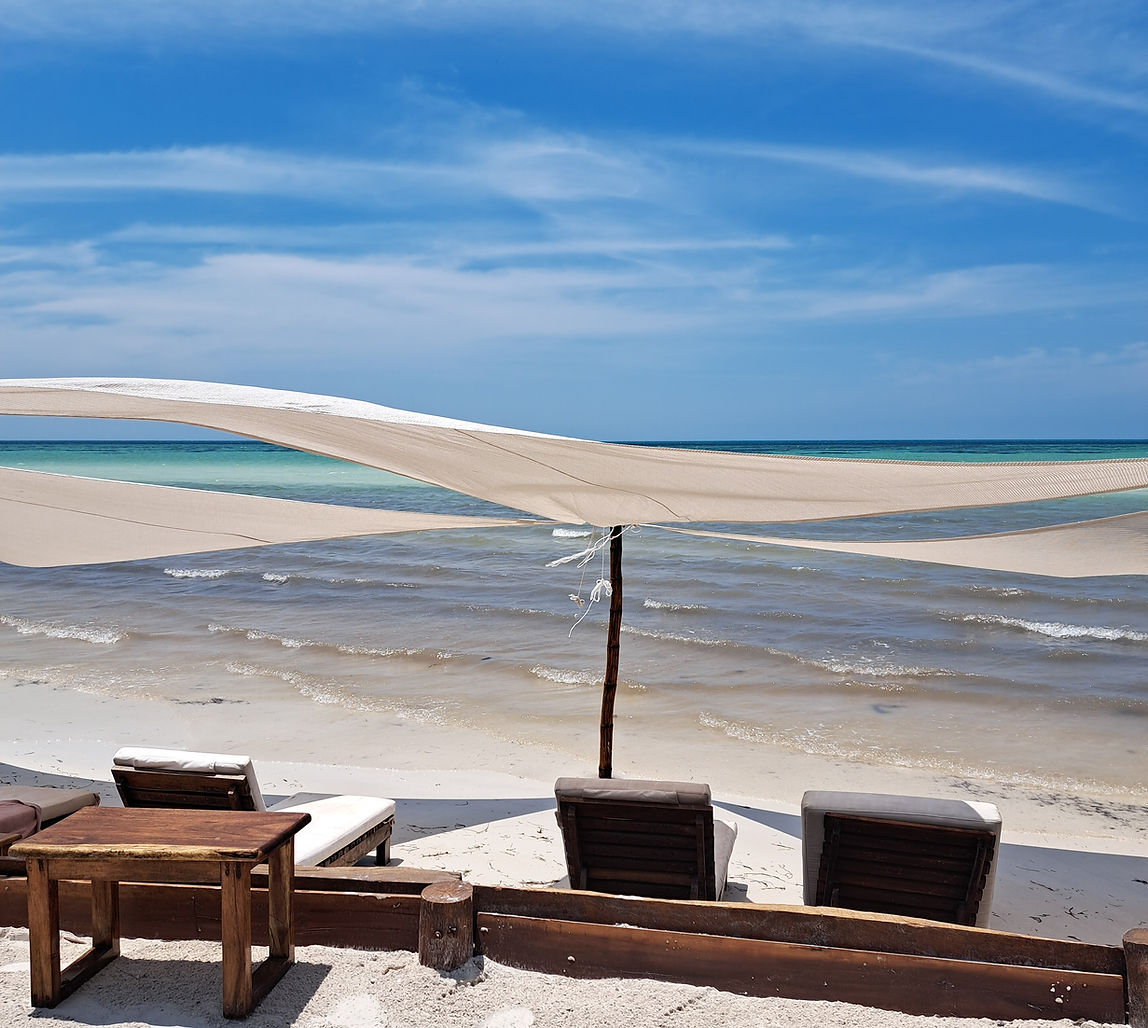 Serene beach scene representing peace